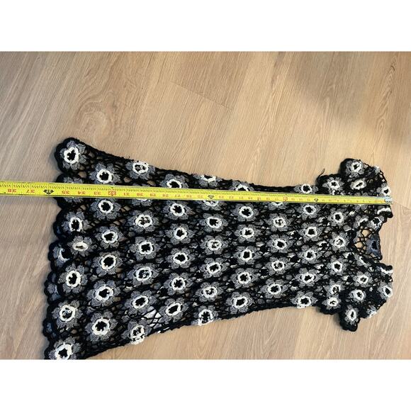 Twinset macrame coverup dress size large - Picture 4 of 6